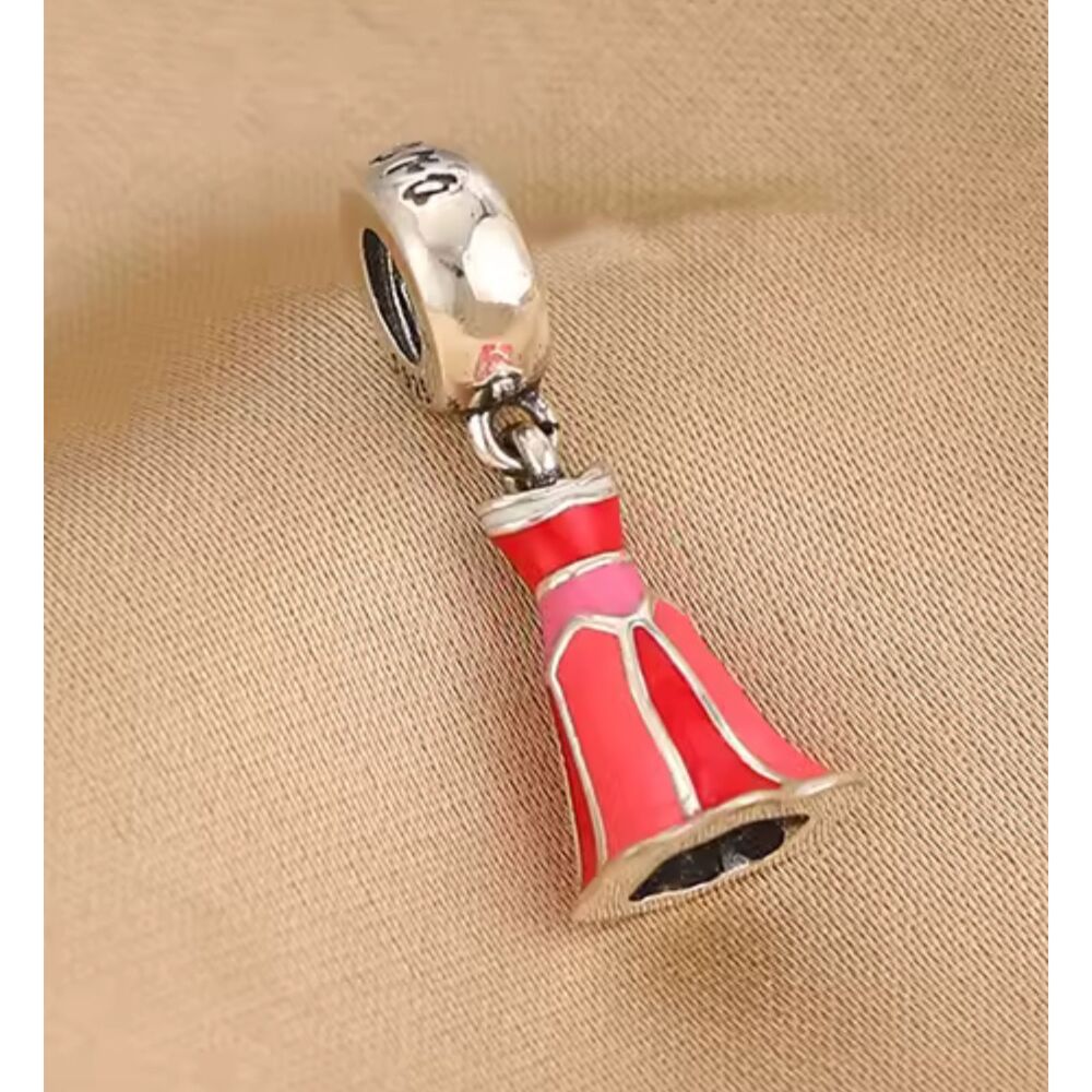 NWOT Princess Aurora's Dress Disney x Pandora FIT Silver Dangle Charm